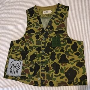 "FASH BASHER" Vintage Camo Vest